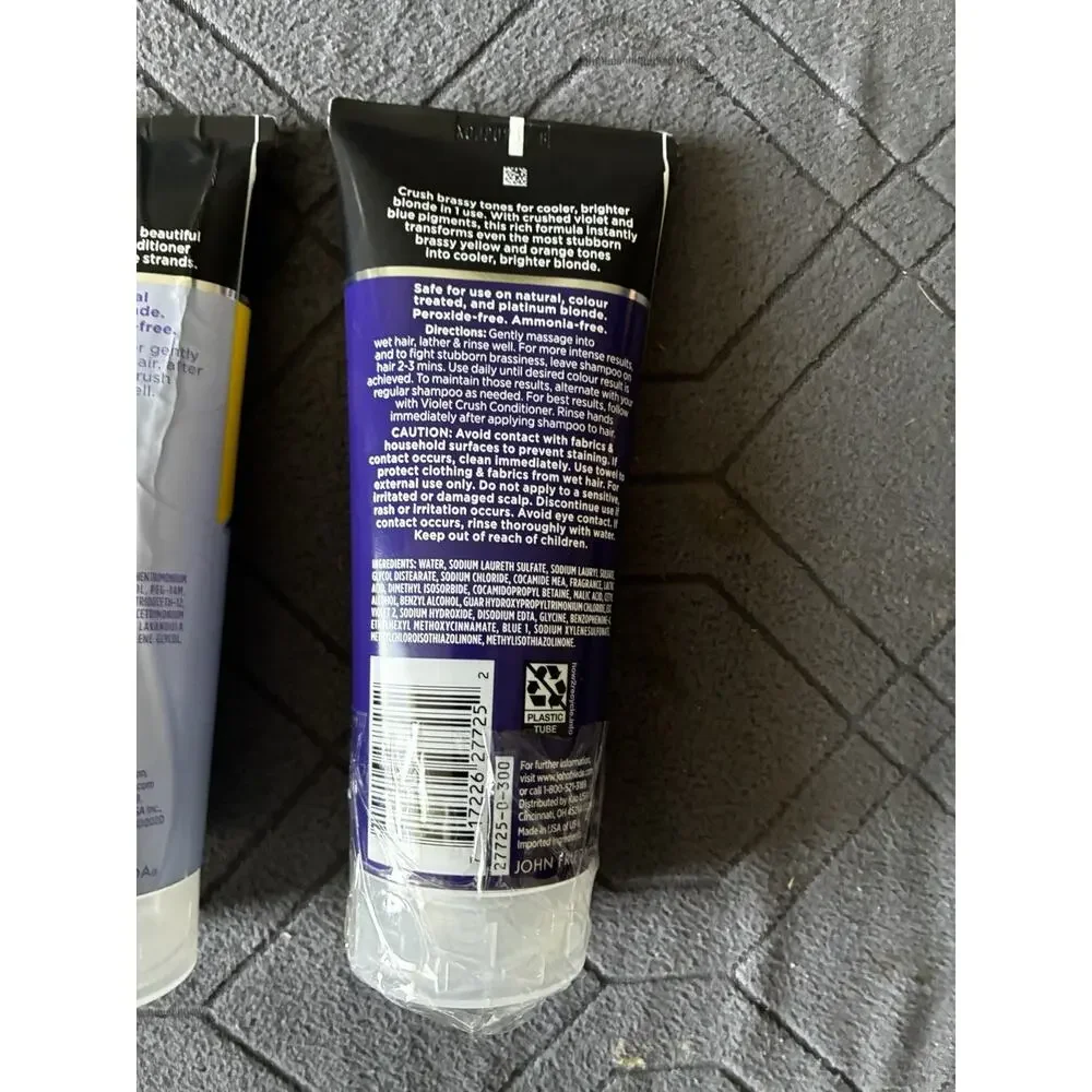 JOHN FRIEDA • Violet Crush for Blondes PURPLE SHAMPOO & CONDITIONER 6 fl oz Each